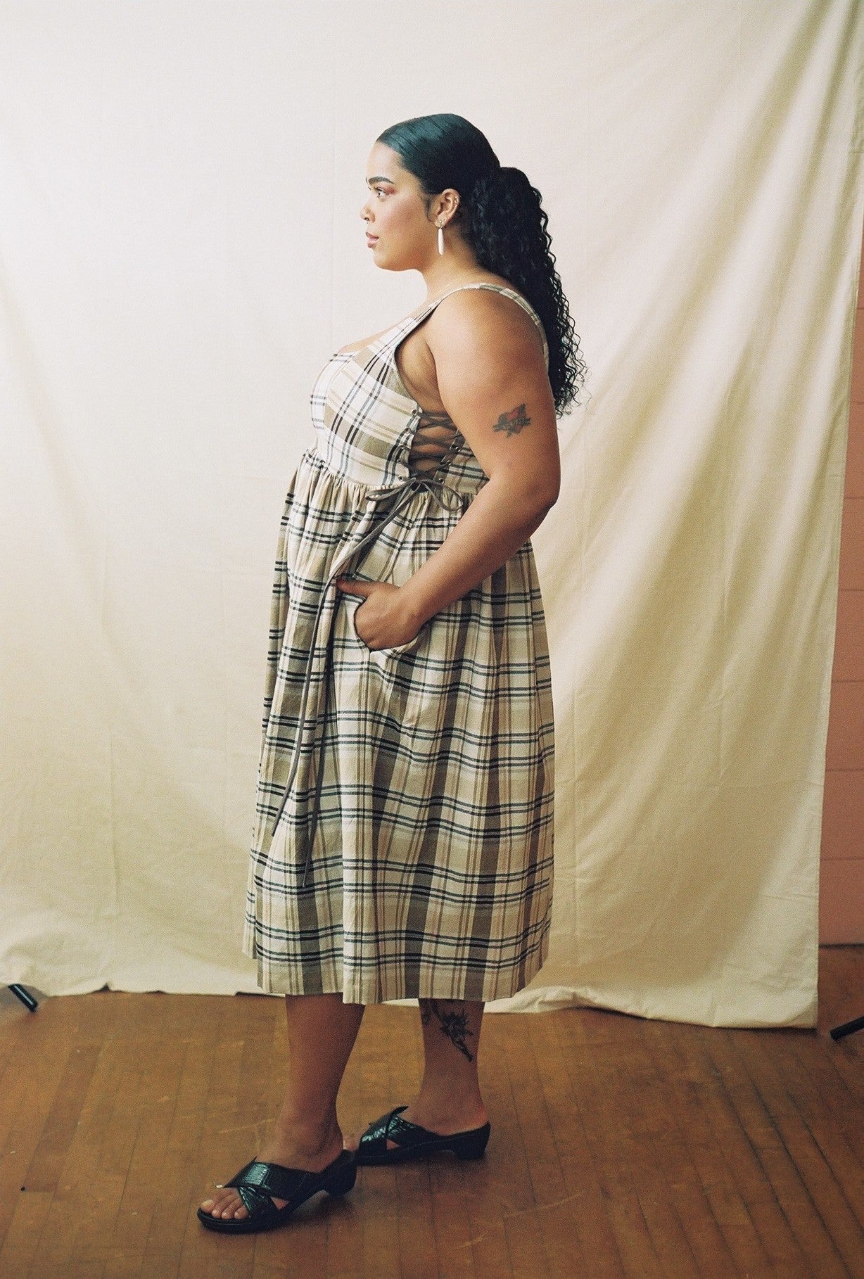 Tulip Dress in Leaf
