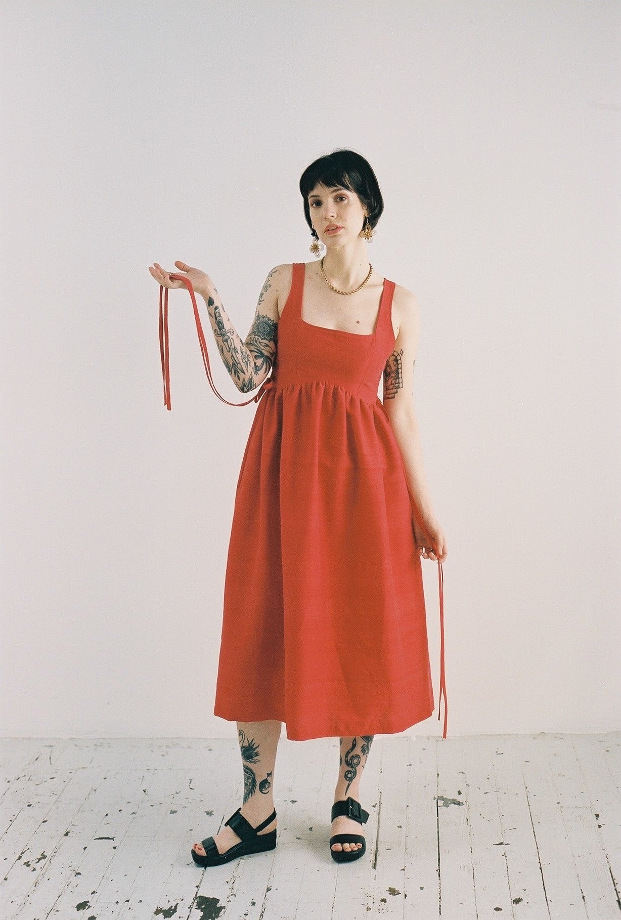 Tulip Dress in Clay