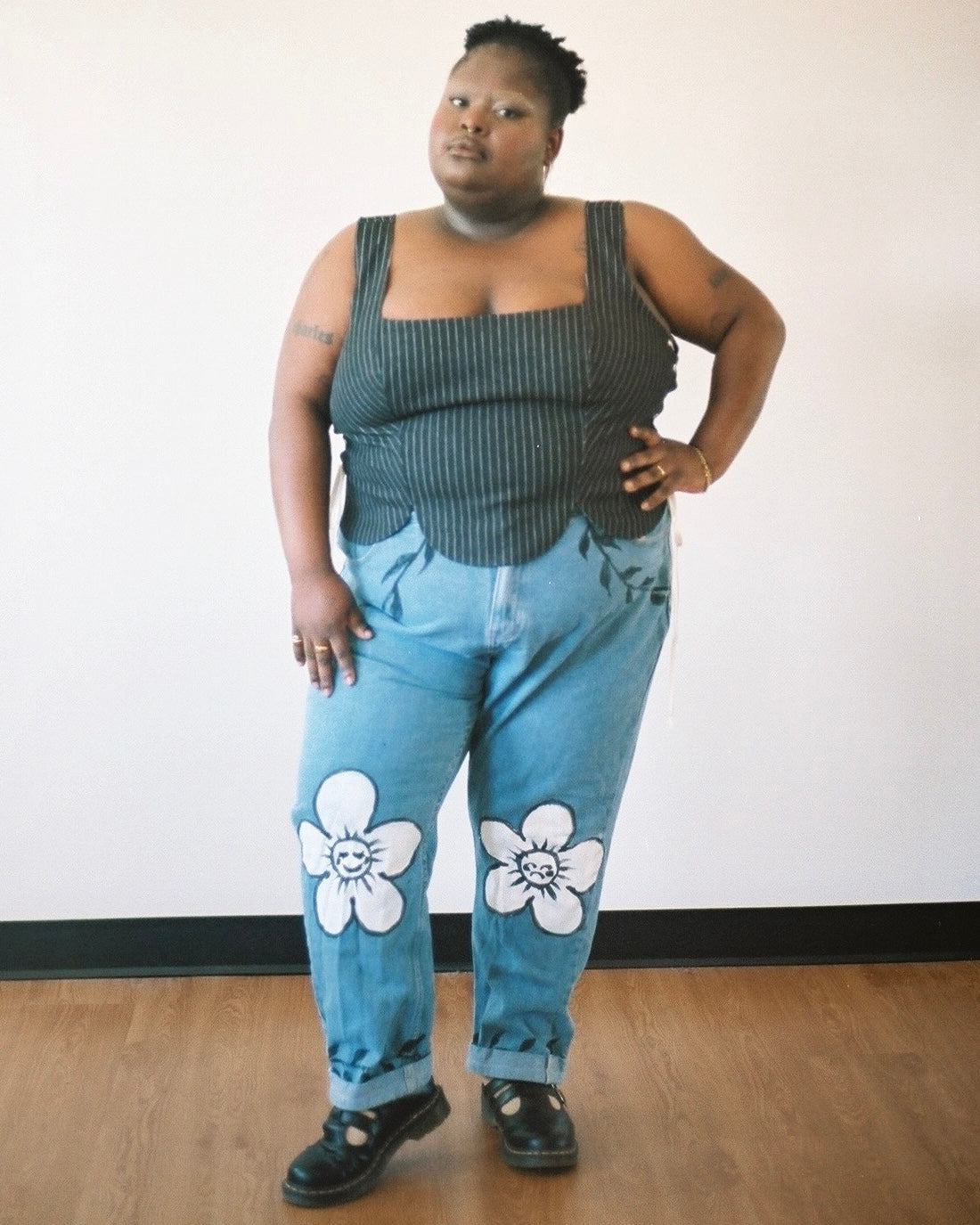Tulip Top in Denim- S (Fit A)
