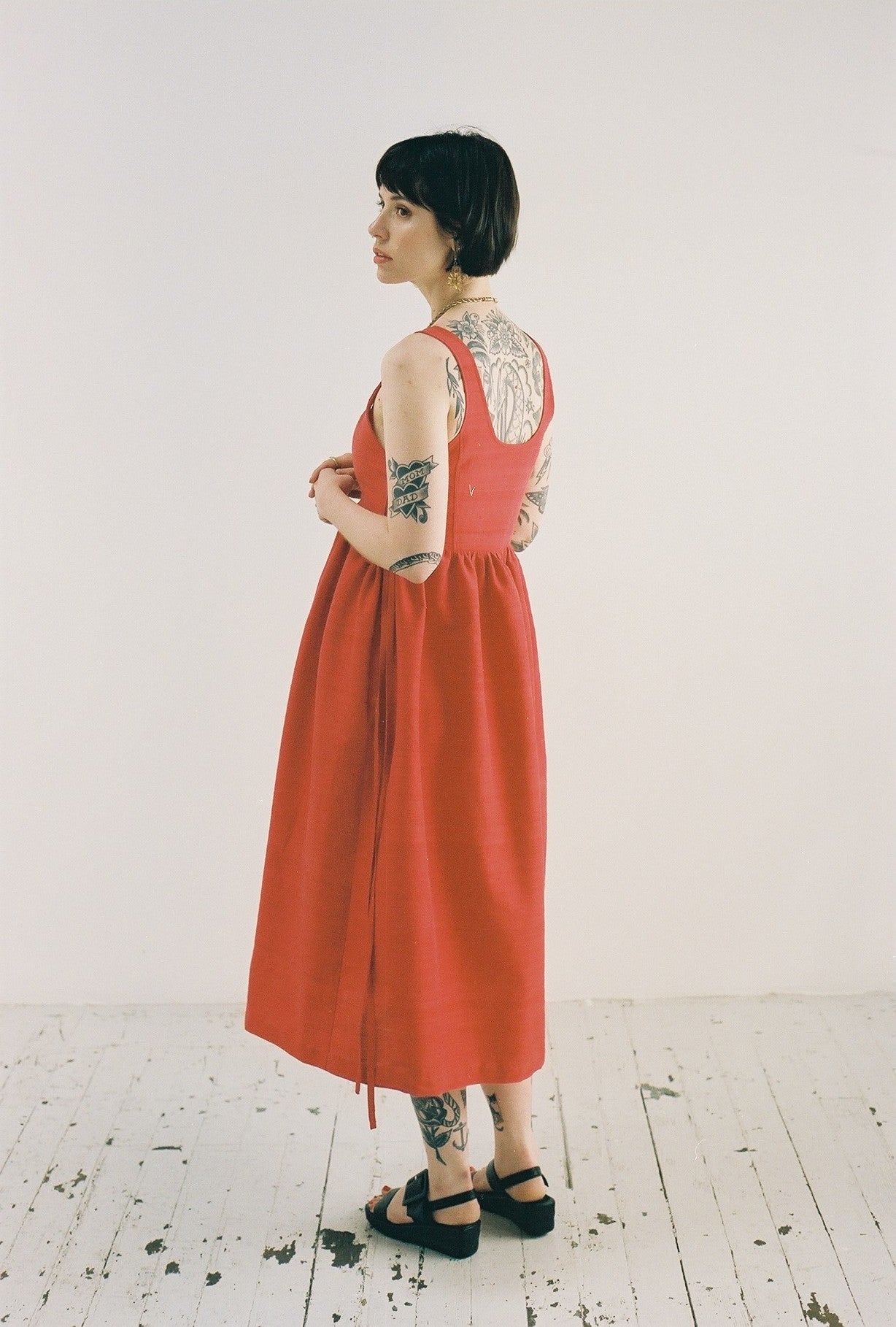 Tulip Dress in Clay