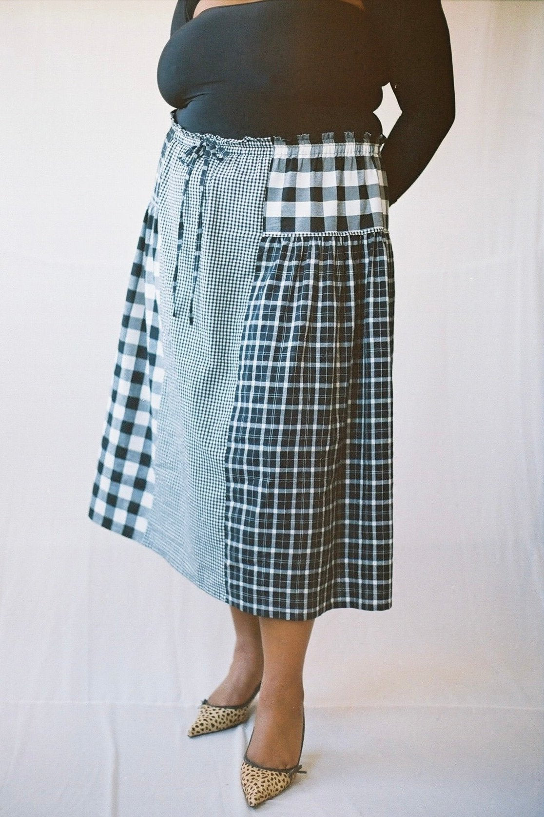 スカート EVERY DAY I LIKE. cotton Dramatic Gather Calyx Skirt PDF Sewing Pattern