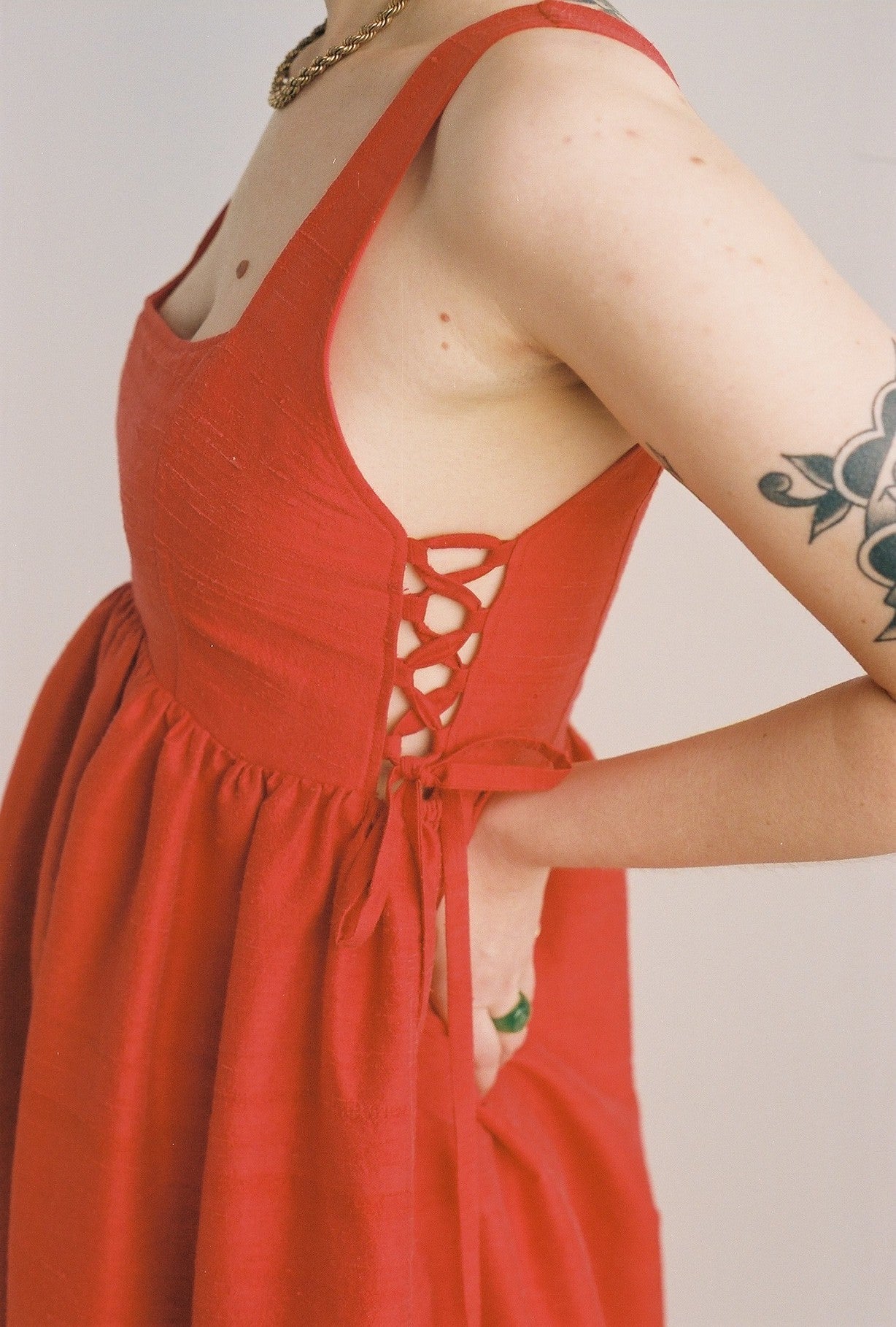 Tulip Dress in Clay