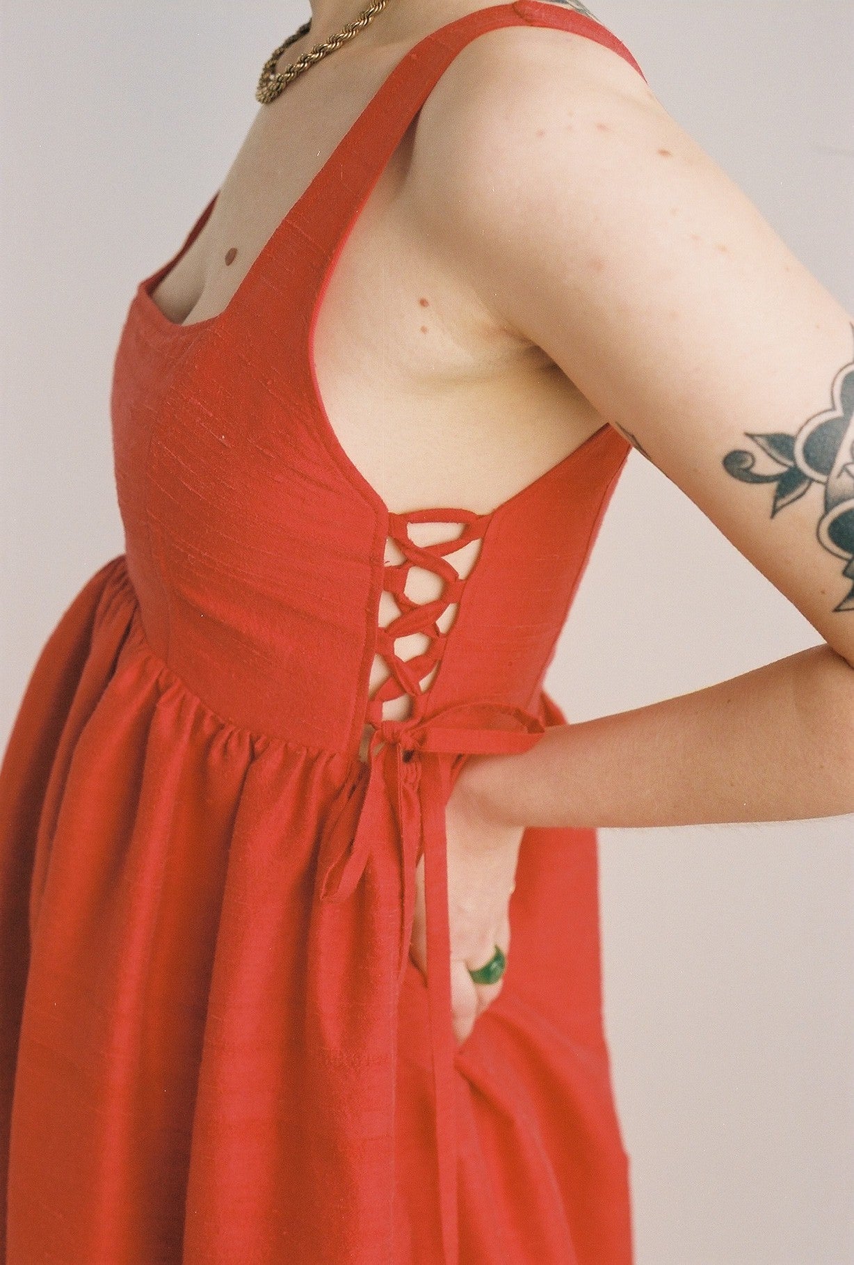 Tulip Dress in Leaf