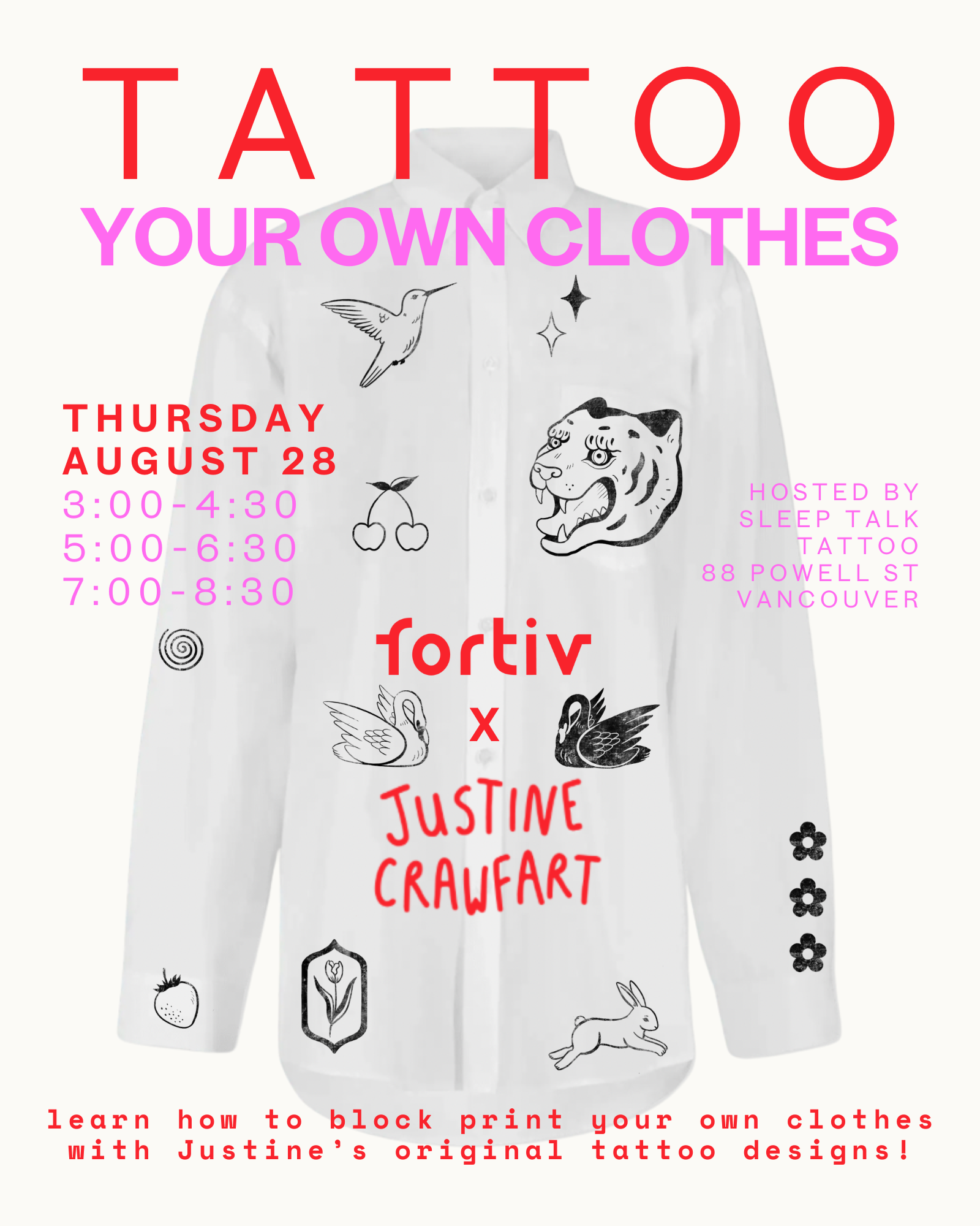 Tattoo Your Clothes | August 28