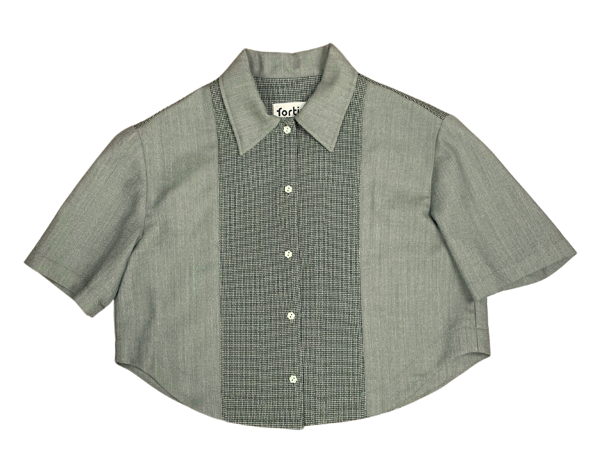 Elli Shirt in 2-tone Moss- XS