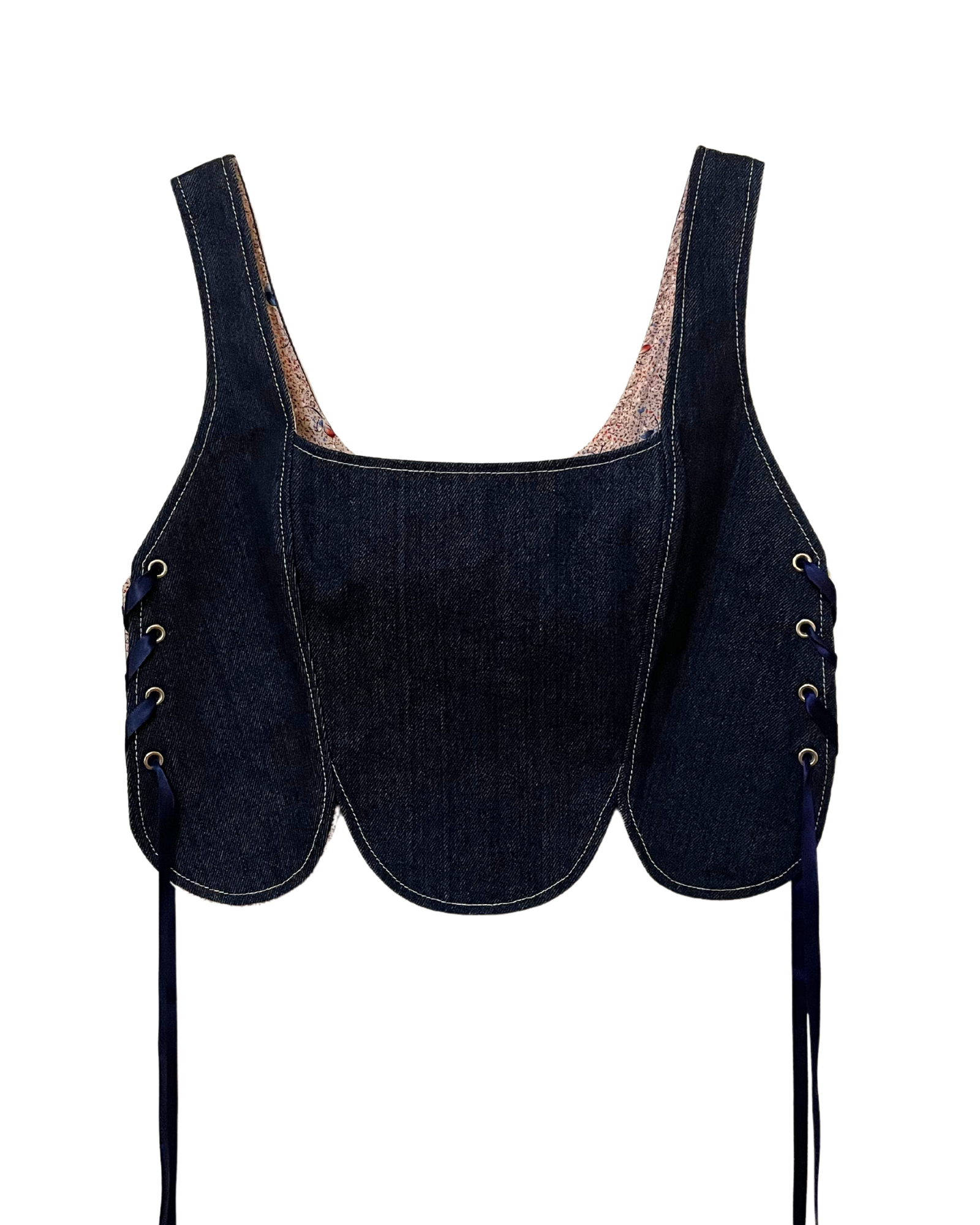 Tulip Top in Denim- XL (Fit A)