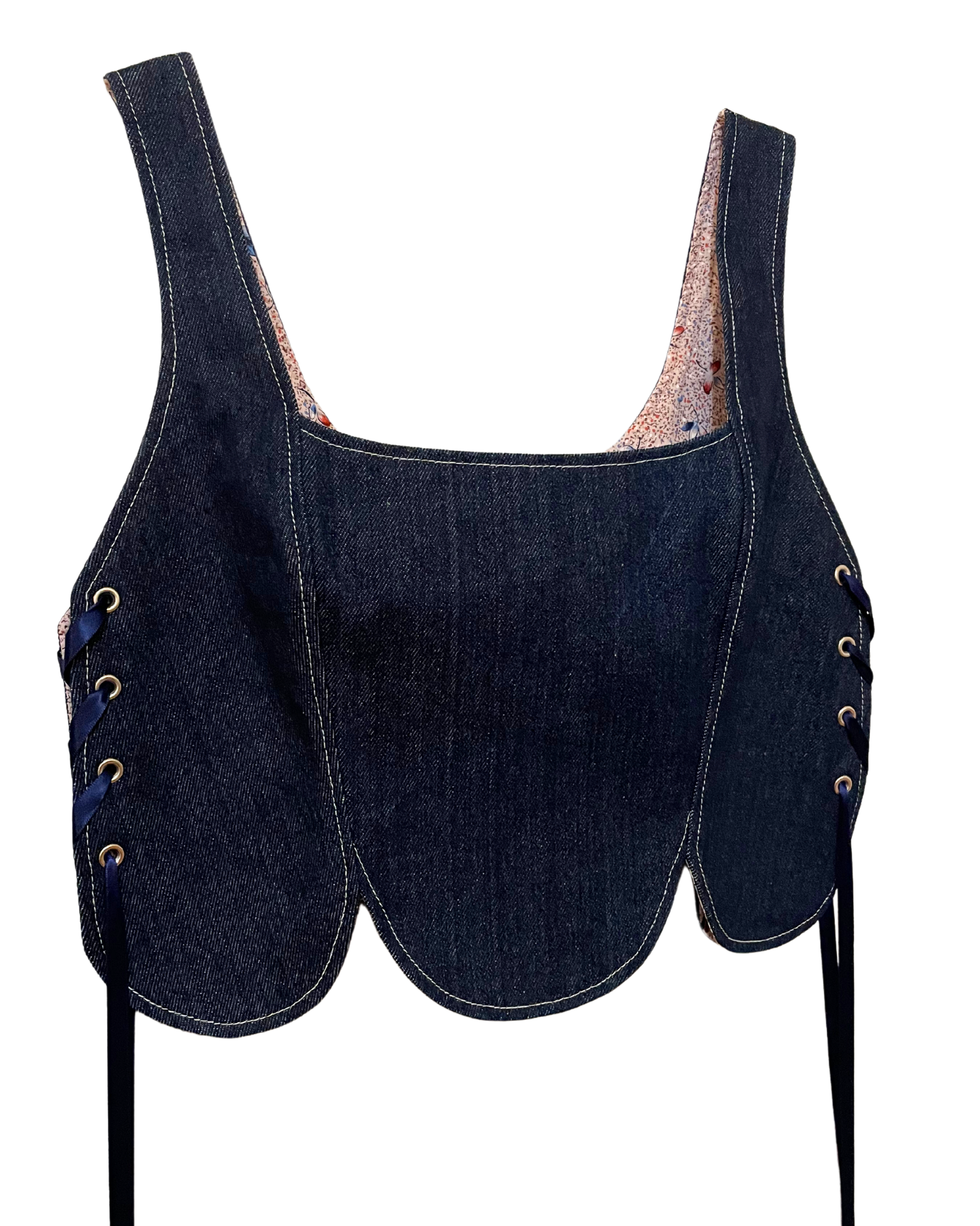 Tulip Top in Denim