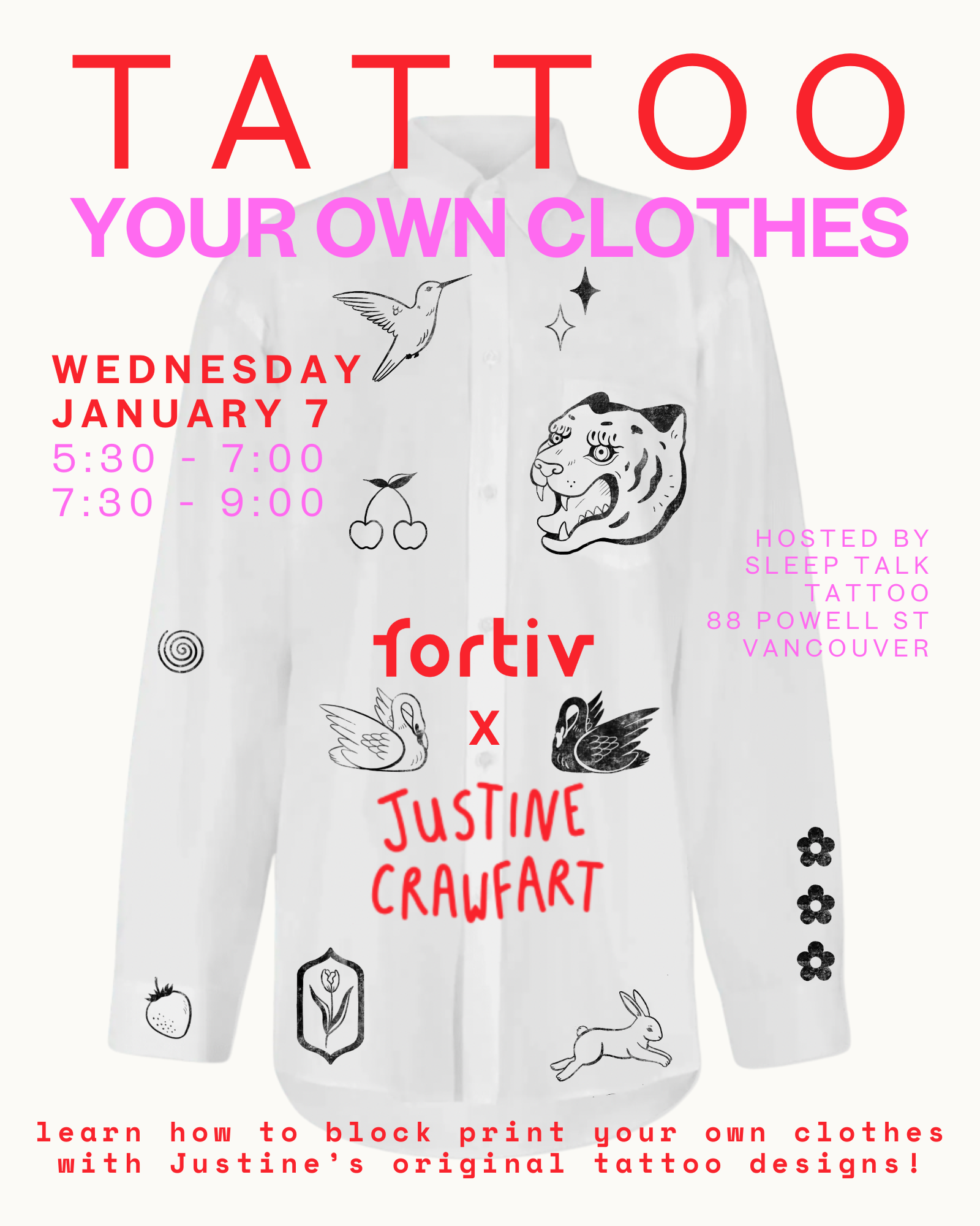 Tattoo Your Clothes | Black Ink | January 7