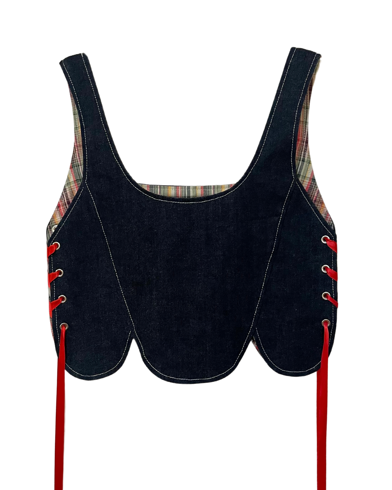 Tulip Top in Denim- S (Fit A)