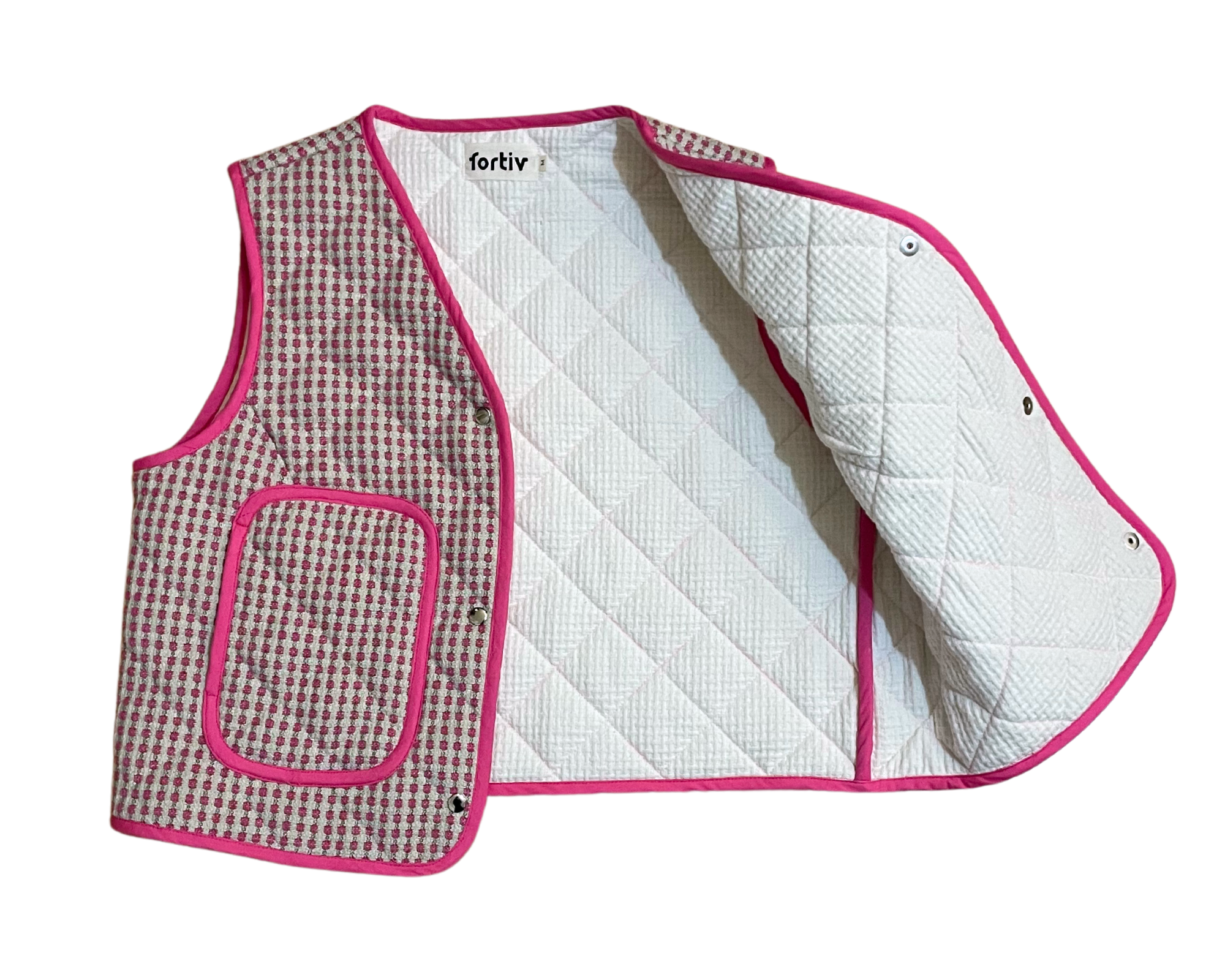Quilted Vest in Heart- M