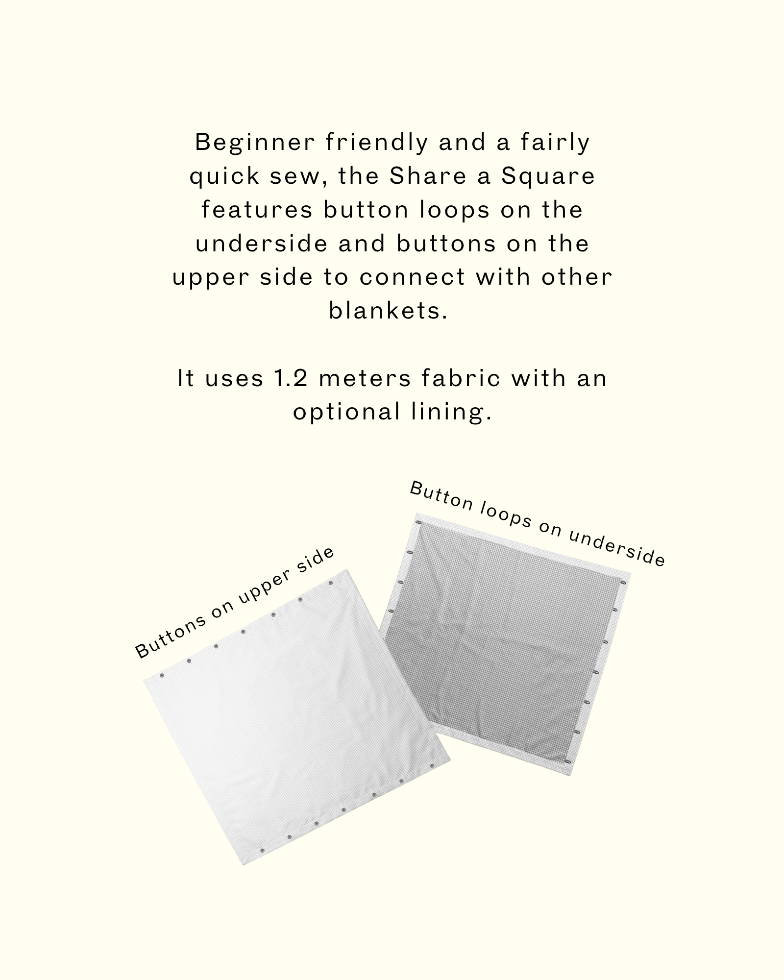 Share a Square picnic blanket PDF Sewing Pattern