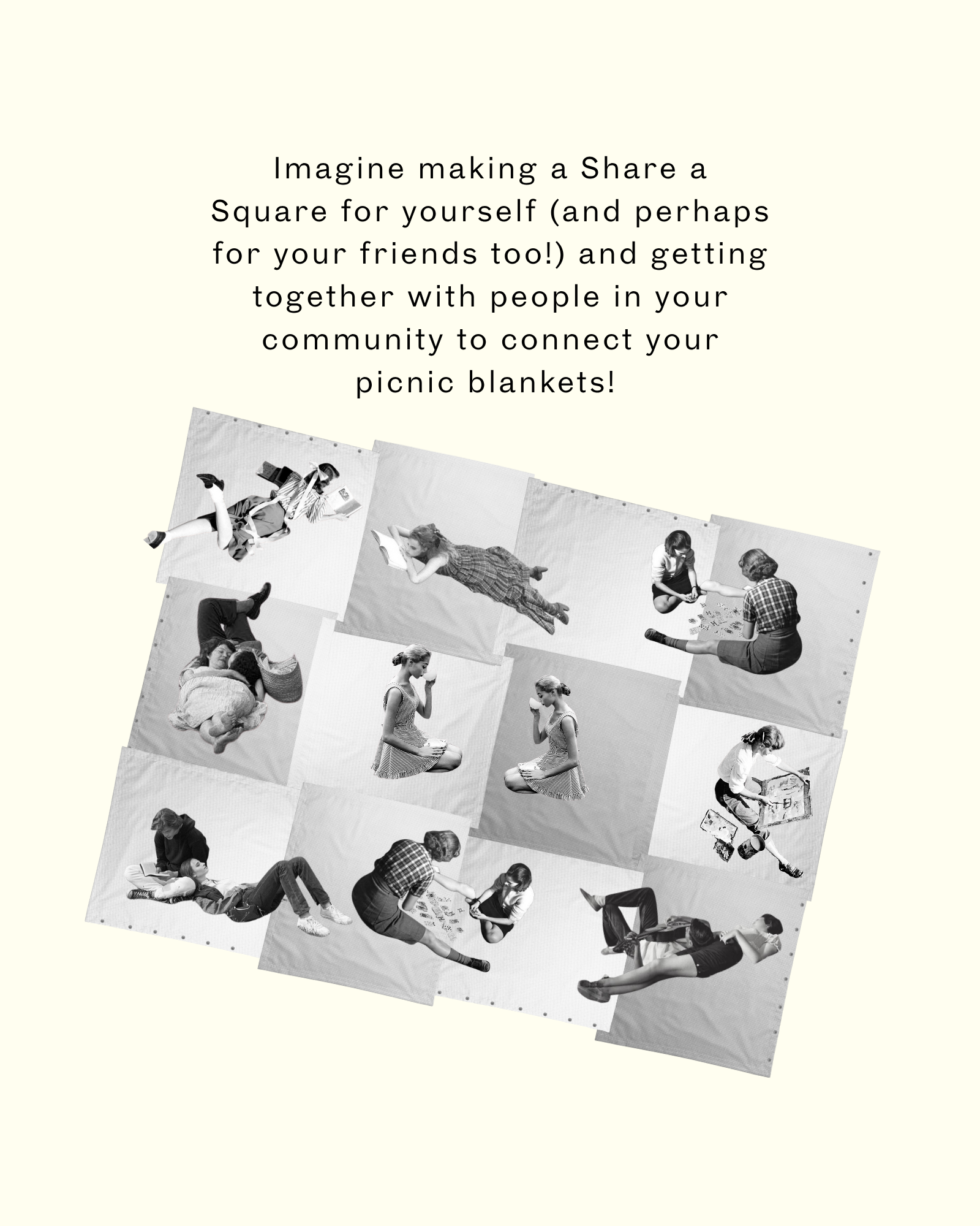 Share a Square picnic blanket PDF Sewing Pattern