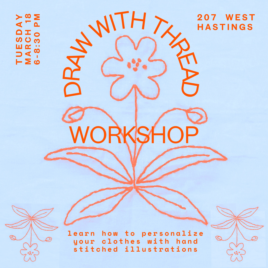 Draw With Thread Workshop | Tuesday March 18