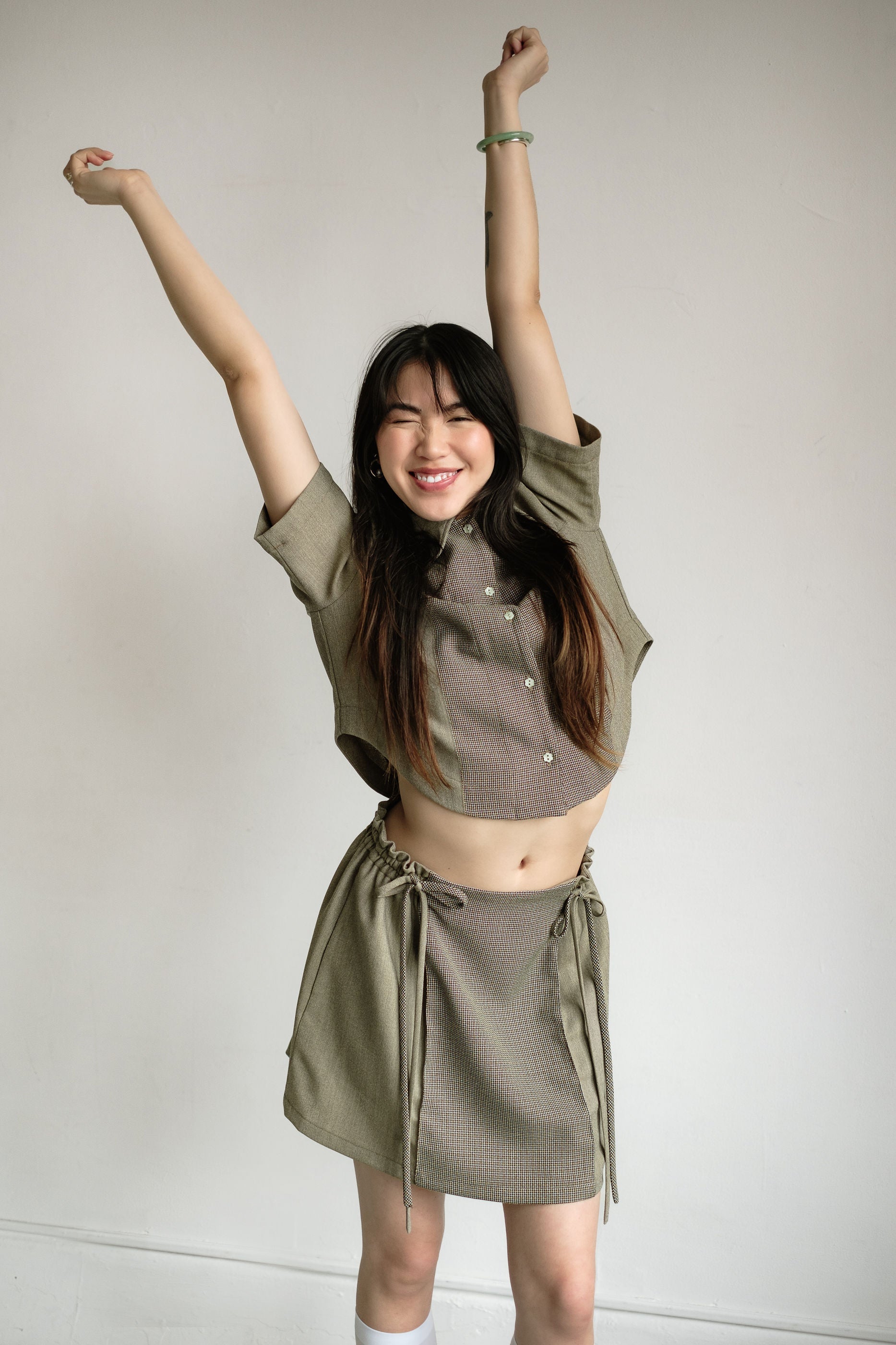 Mini Nico Skirt in Mulled Wine- M