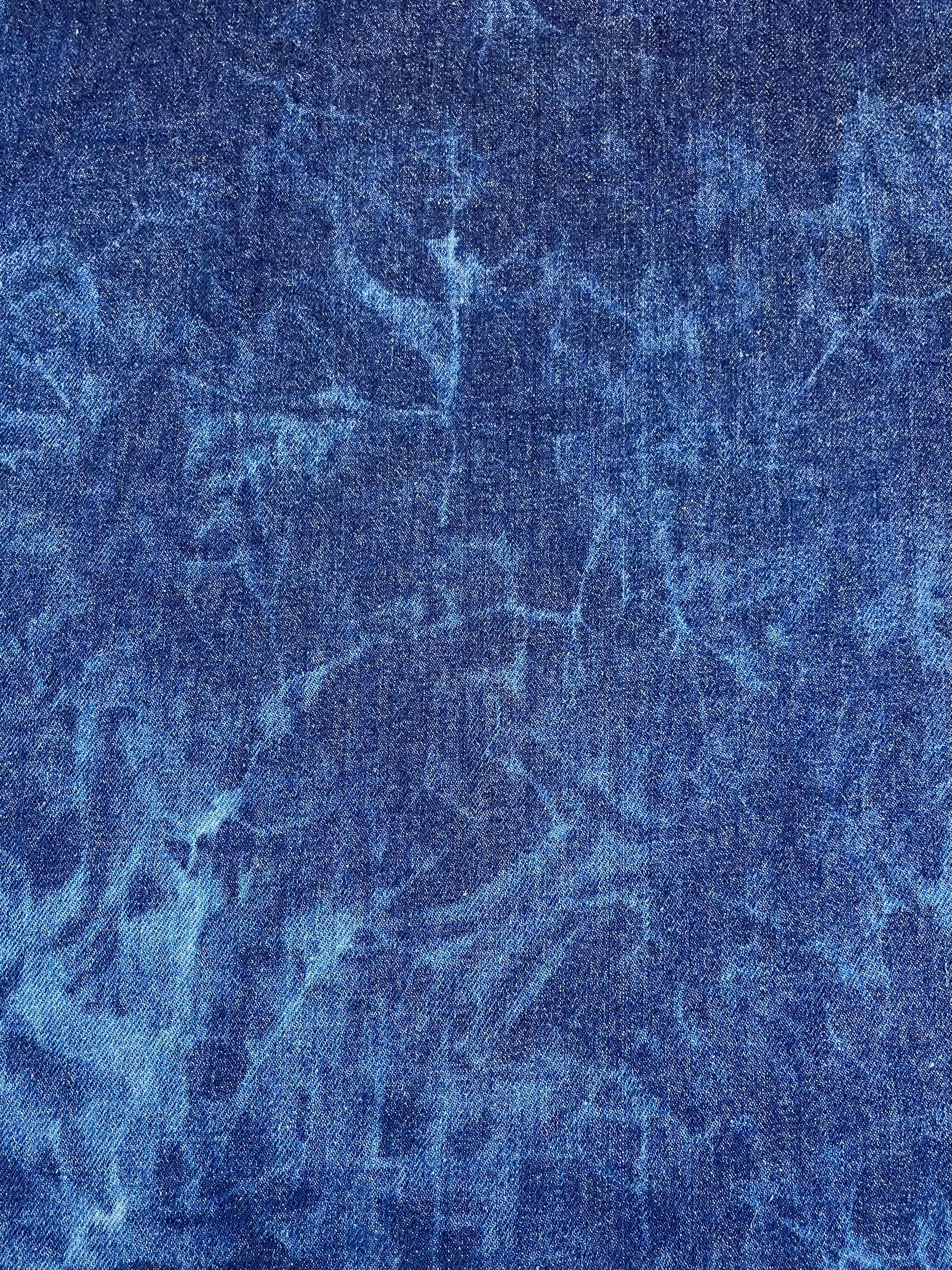 Tulip Top in Tie-dye denim