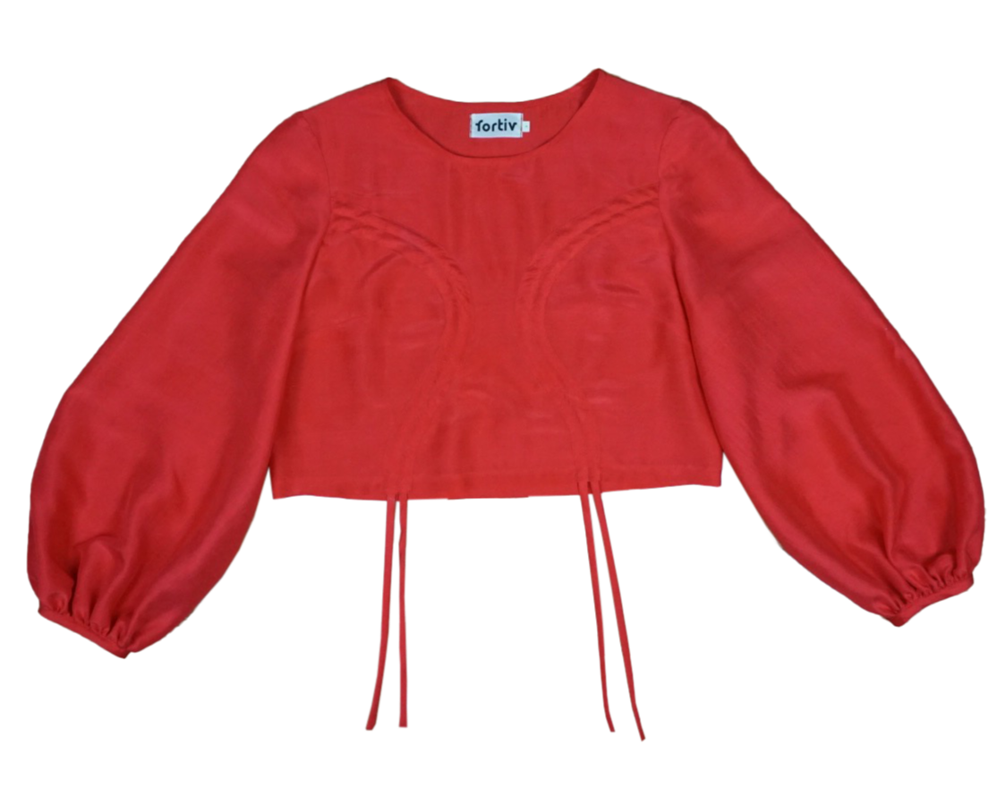 Lila Top in Strawberry-S